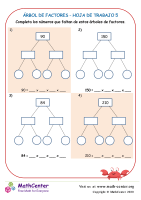 Árbol De Factores - Hoja De Trabajo 5