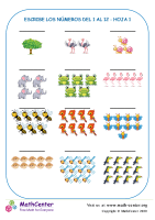 Escribe Los Números Del 1 Al 12 Hoja 1
