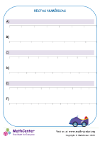 Rectas numéricas N° 1 B