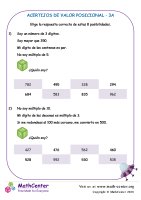 Acertijos De Valor Posicional 3A
