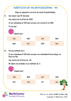 Acertijos De Valor Posicional 4A
