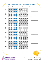 Valor Posicional Hasta 20 Hoja 1