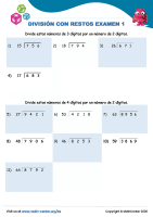 División Con Restos Examen 1