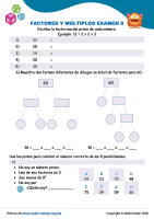 Factores Y Múltiplos Examen 8