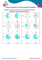 Equivalencia De Fracciones Examen 2