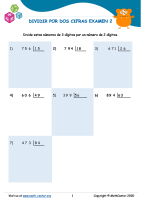 Dividir Por Dos Cifras Examen 2