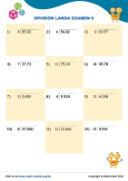 División Larga Examen 6