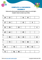 Completa La Secuencia Examen 6