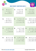 Sumas De Varias Cifras Examen 4