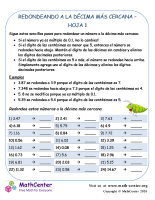 Redondeando A La Décima Más Cercana Hoja 1