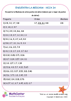Encuentra La Mediana - Hoja 3A