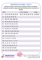 Encuentra El Rango Hoja 2