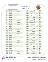 9 Prueba de tablas de multiplicar 3