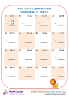 2 chiffre - addition sans regroupement - fiche 6