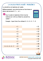 La calculatrice cassée problème 3