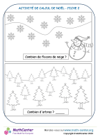 Activité de calcul de noël fiche 2