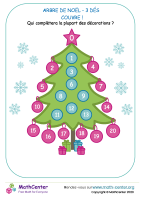 Couverture d'arbre de noël 3 dés !