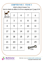 Compter par 2 - fiche 2