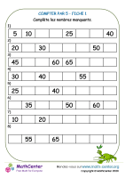 Compter par 5 - fiche 5