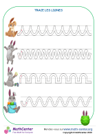 Pâques - tracer des lignes