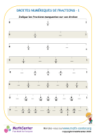 Fraction - droites numériques - 1