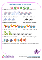 Repérer les fractions fiche 7