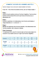 Comment diviser des nombres mixtes