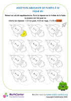 Fusée - addition amusante jusqu'à 10 - fiche 1