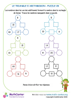 Arithmogone - triangle - puzzle 2b