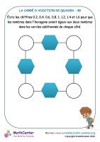Le carré d'addition de quadra - 4b