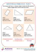 Identifier des formes en 2d fiche 4