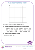 Trace les coordonnées (1er quadrant) feuille 4