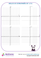 Grilles de coordonnées de -6 à 6 - n°2