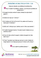 Multiplication - problèmes 3. 1b