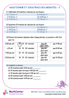 Additionne et soustrais des minutes 3