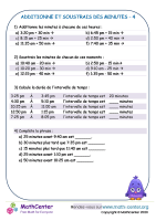 Additionne et soustrais des minutes 4