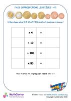 Correspondance de pièces 4:1 (euro)