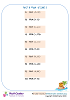 Pgcf & ppcm fiche 2