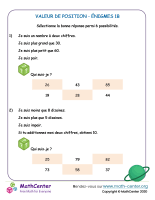 Valeur de position énigmes 1b