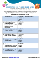 Propriétés des formes en 2d quiz 5