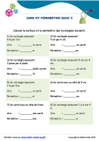 Aire et périmètre quiz 3