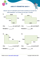 Aire et périmètre quiz 4