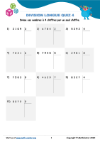 Division longue quiz 4