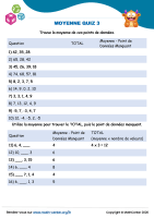 Moyenne quiz 3