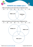 Propriétés des nombres quiz 3