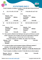 Statistiques quiz 2