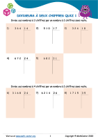 Diviseurs à deux chiffres quiz 1