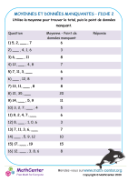 Moyenne - données manquantes - fiche 2