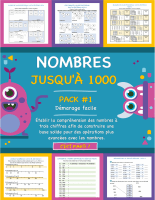 Nombres jusqu'à 1000 - démarage facile