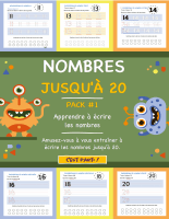 Nombres jusqu'à 20 - apprendre à écrire les nombres